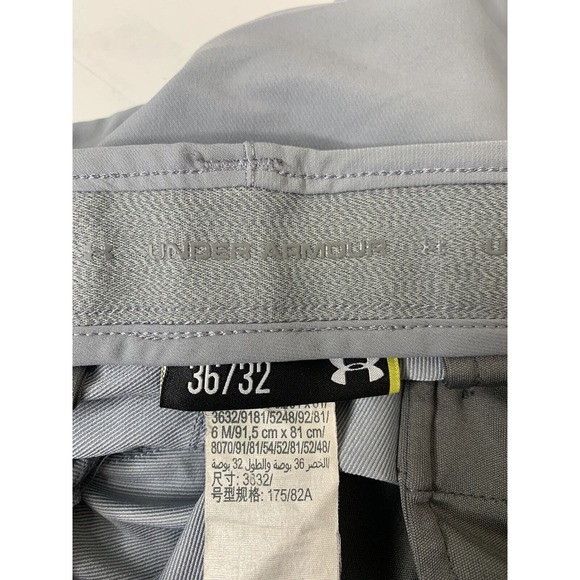 Under Armour Golf Pants Men 36x33 Gray UA Match Play Loose Fit Performance - Picture 5 of 8